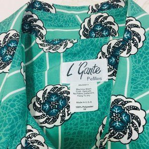 L'Gante  Petites Floral print long sleeve Dress  Size 10 New With Tags